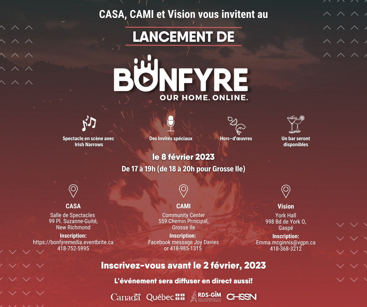 Bonfyre Invitation EnglishFrench